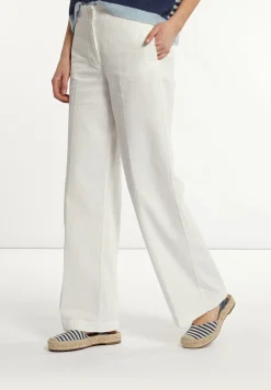 Clearance River Woods Katoenen klassieke stretch broek écru -