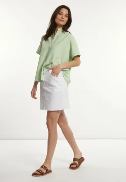 Fashion River Woods Katoenen korte rok wit -