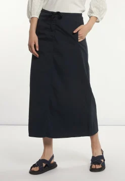 Discount River Woods Katoenen midirok navy -