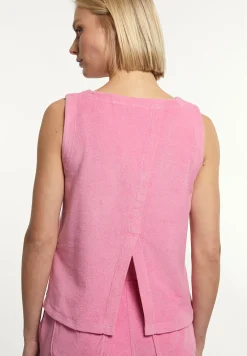 Sale River Woods Katoenen mouwloze éponge top roze -