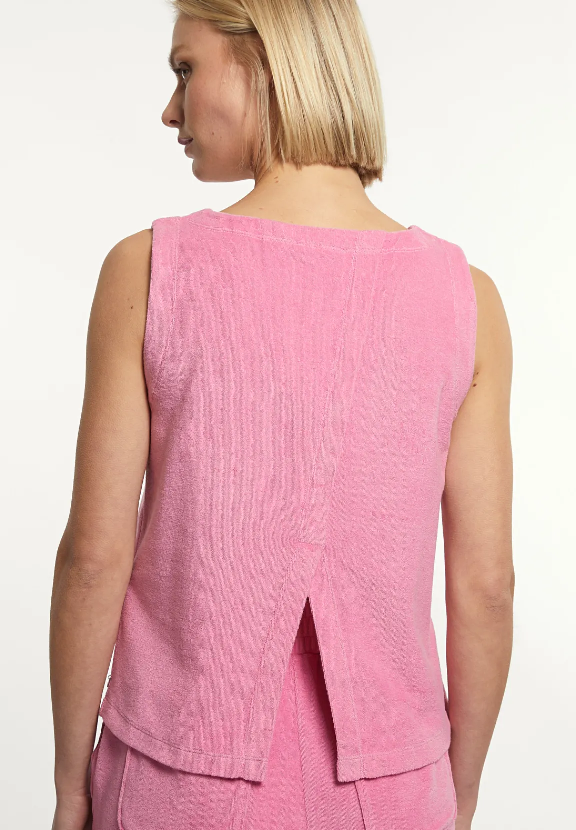 Sale River Woods Katoenen mouwloze éponge top roze -