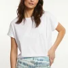Clearance River Woods Katoenen oversized T-shirt ronde hals wit -