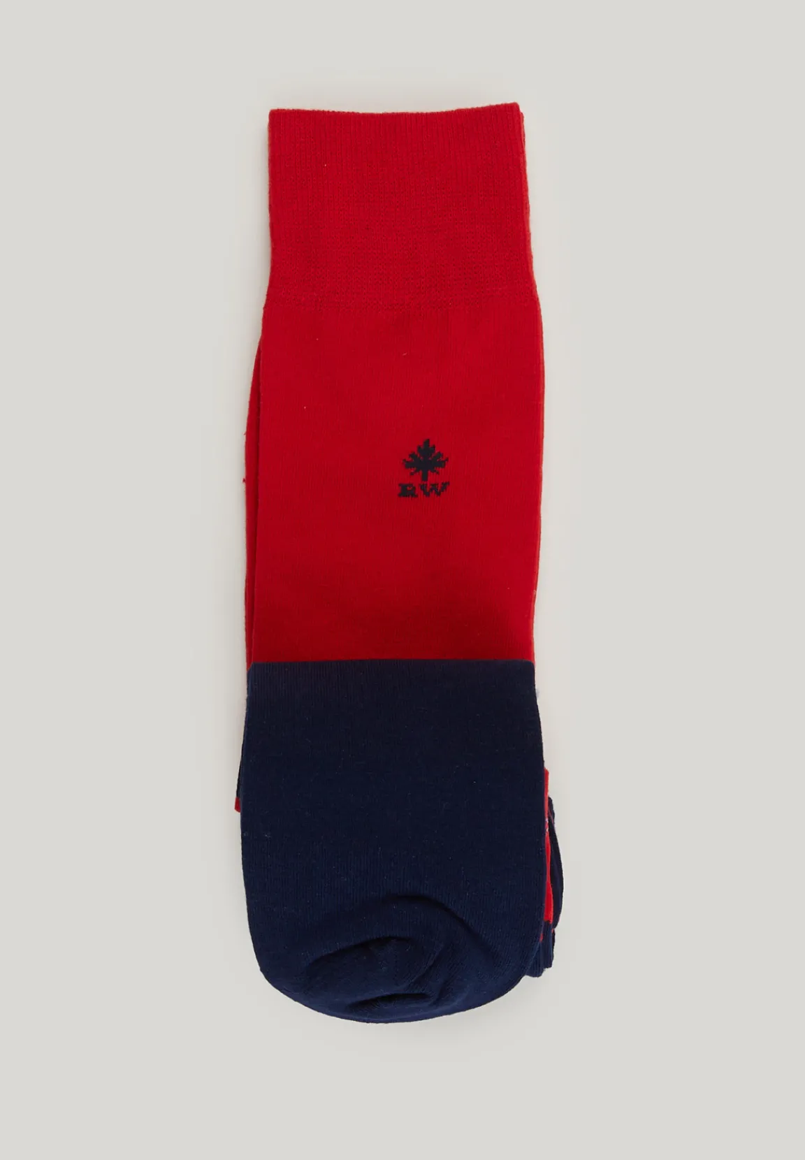 Outlet River Woods Katoenen 2-paar sokken navy/rood -