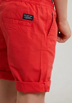 Online River Woods Katoenen short trekkoord pomegranate -