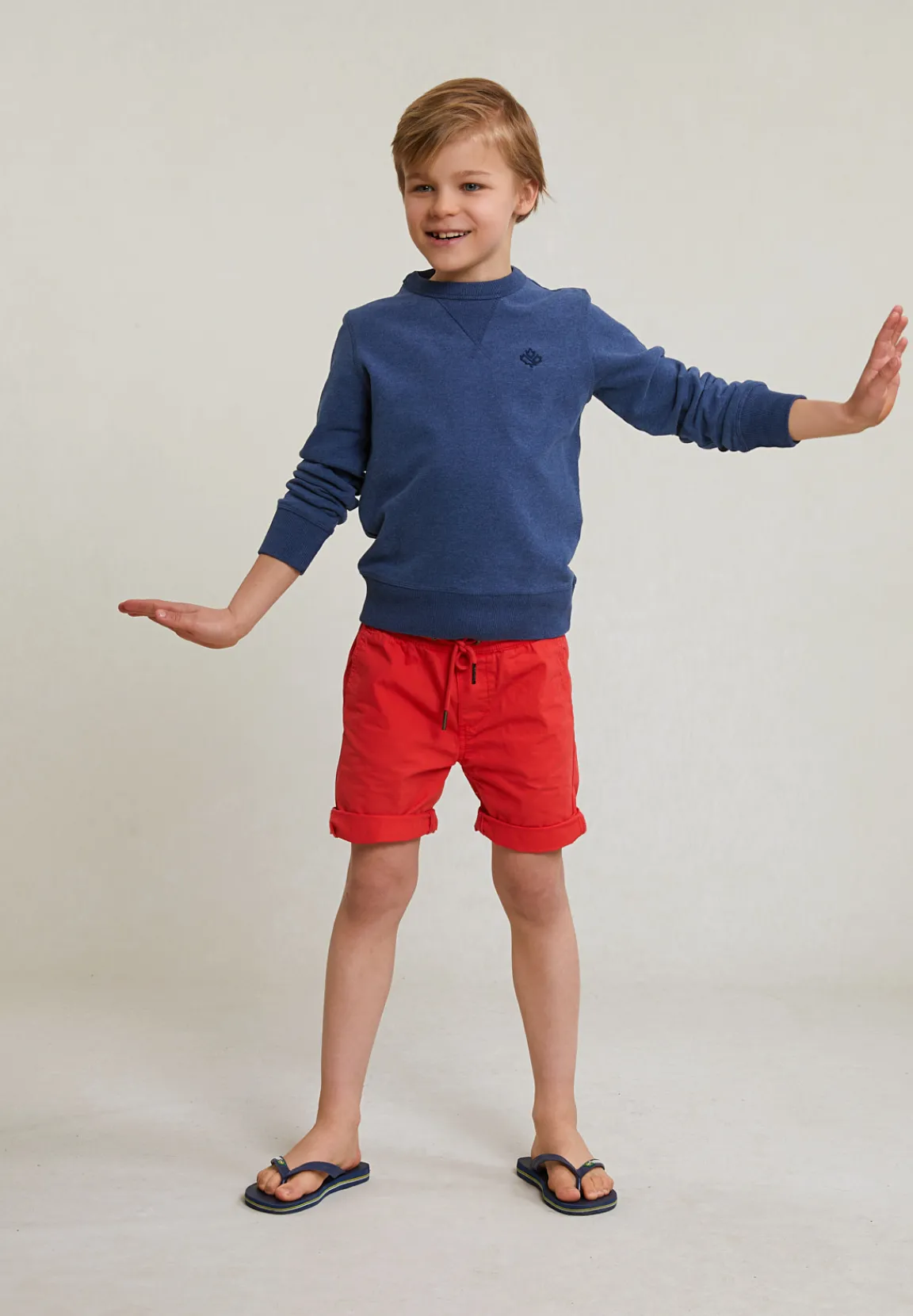 Online River Woods Katoenen short trekkoord pomegranate -