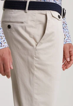 Hot River Woods Katoenen stretch broek sand -