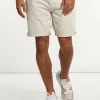 Hot River Woods Katoenen stretch short ivory -
