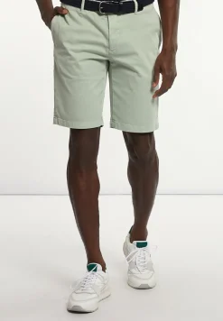 Sale River Woods Katoenen stretch short pistache -
