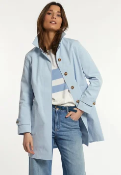 Hot River Woods Katoenen trenchcoat blauw -