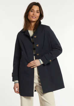 New River Woods Katoenen trenchcoat navy -