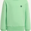 Hot River Woods Katoenen trui ronde hals lime -