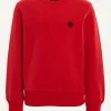Discount River Woods Katoenen trui ronde hals strawberry -