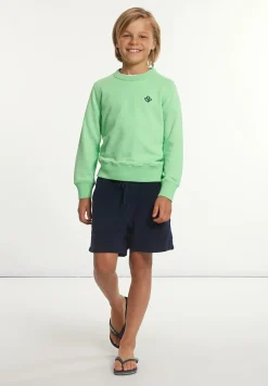 Hot River Woods Katoenen trui ronde hals lime -
