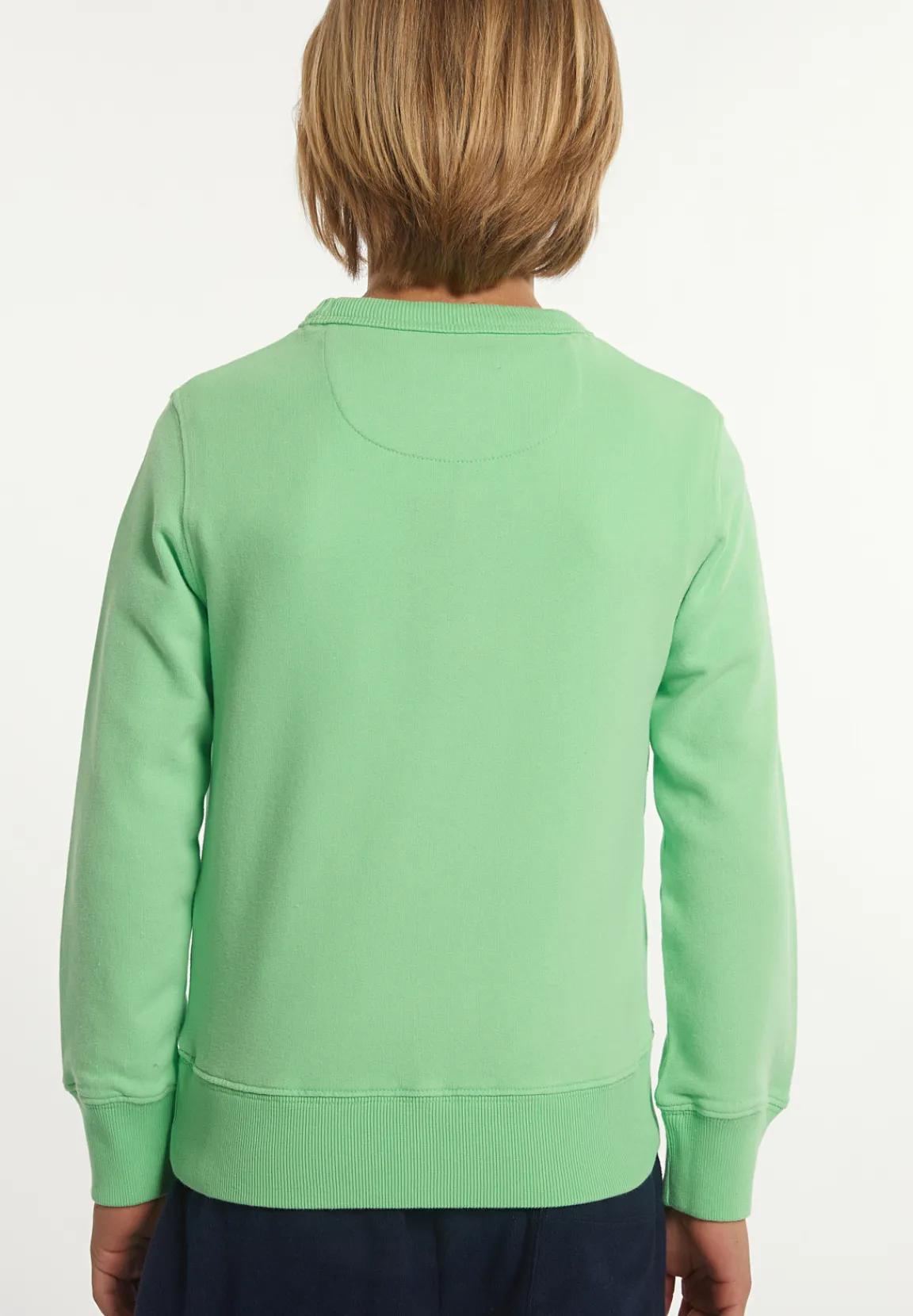 Hot River Woods Katoenen trui ronde hals lime -