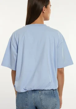 Discount River Woods Katoenen T-shirt ronde hals blauw -