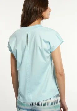 Online River Woods Katoenen V-hals T-shirt blauw -