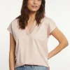 Best River Woods Katoenen V-hals T-shirt oranje -