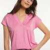Online River Woods Katoenen V-hals T-shirt roze -
