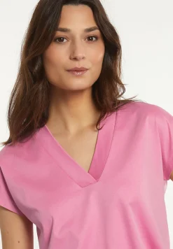 Online River Woods Katoenen V-hals T-shirt roze -