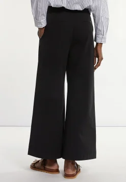 Hot River Woods Katoenen wijde broek zwart -