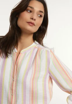 Best River Woods Katoenen wijde gestreepte blouse multi -