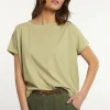 Online River Woods Katoenen wijde mouwloze T-shirt groen -