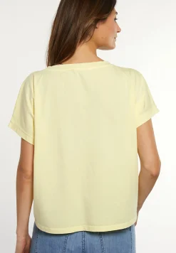 Online River Woods Katoenen wijde mouwloze T-shirt geel -