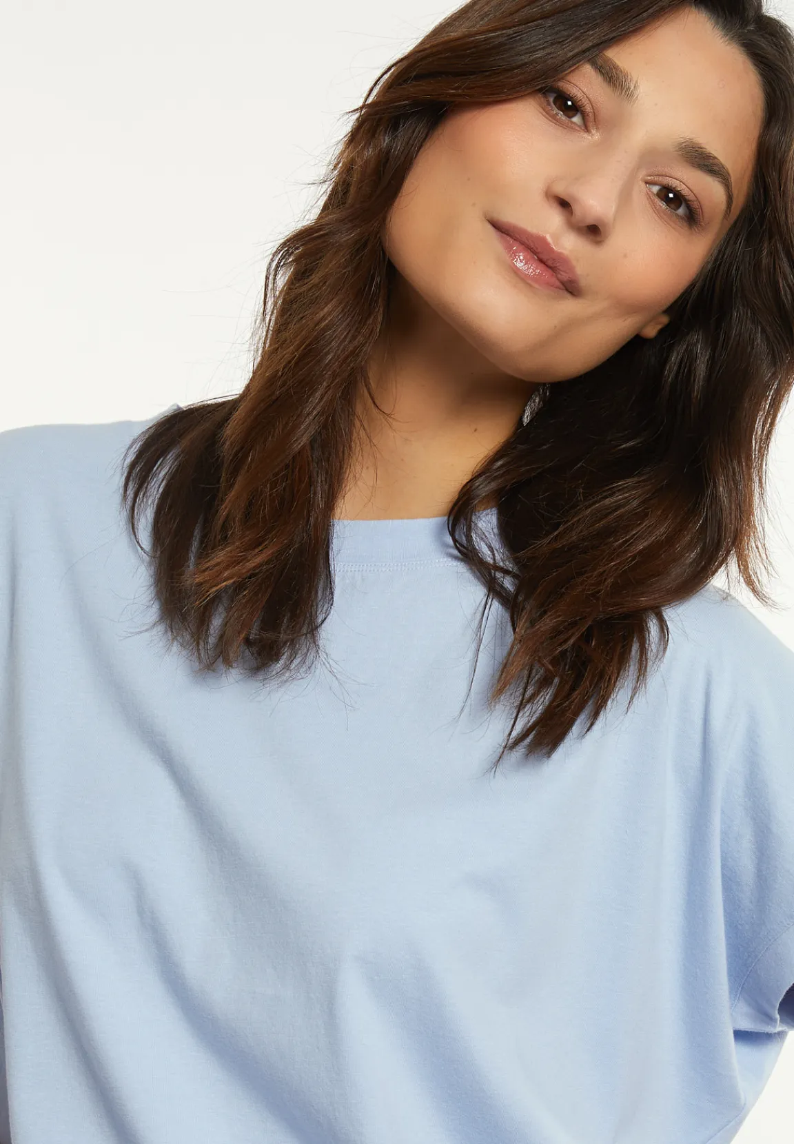 Sale River Woods Katoenen wijde mouwloze T-shirt blauw -