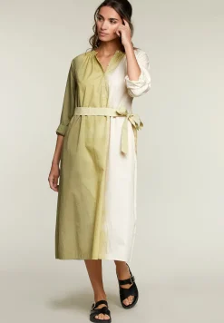 Sale River Woods Khaki tie & dye kleed met strikceintuur -