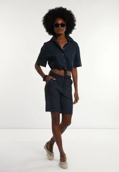 Discount River Woods Klassieke bermuda navy -