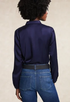 Clearance River Woods Klassieke blouse navy -