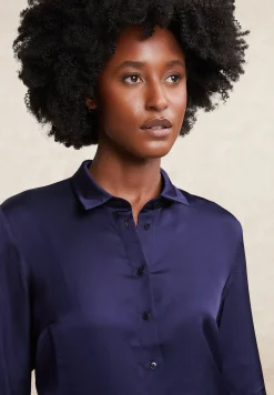 Clearance River Woods Klassieke blouse navy -