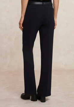 Clearance River Woods Klassieke crêpe broek navy -