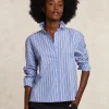 Outlet River Woods Klassieke gestreepte blouse blauw/wit -