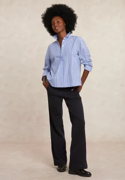 Outlet River Woods Klassieke gestreepte blouse blauw/wit -