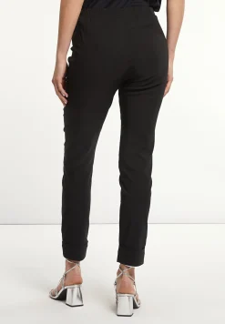 Fashion River Woods Klassieke getailleerde broek elastische taille zwart -