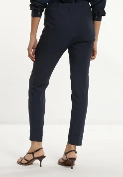 Clearance River Woods Klassieke getailleerde broek elastische taille navy -