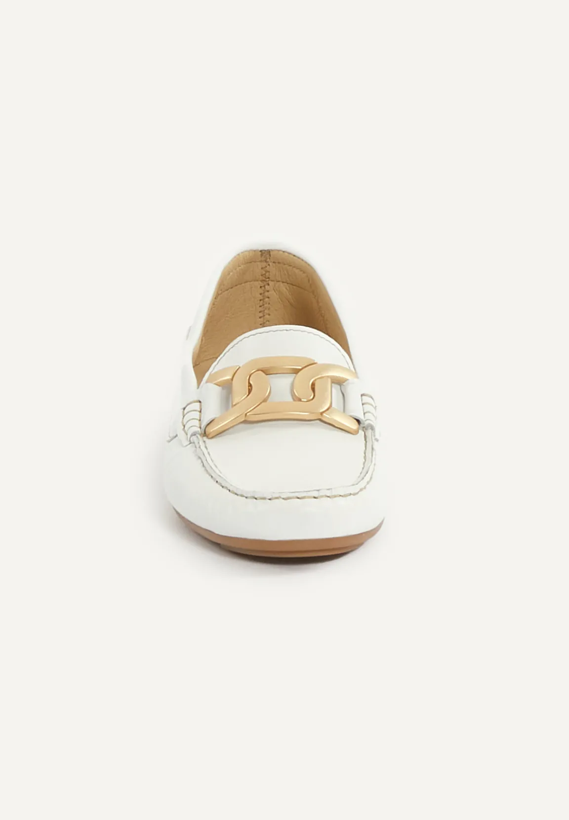 Discount River Woods Klassieke lederen loafers wit -