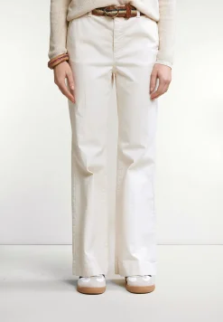 Fashion River Woods Klassieke stretch broek ecru -