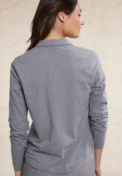 Best River Woods Klassieke T-shirt lange mouwen grijs -