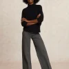 Online River Woods Klassieke wijde broek elastische taille grijs -