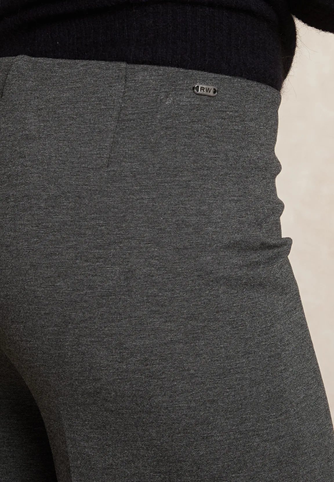 Online River Woods Klassieke wijde broek elastische taille grijs -