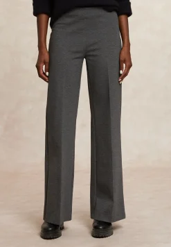 Online River Woods Klassieke wijde broek elastische taille grijs -