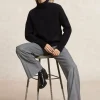 Hot River Woods Klassieke wijde geruite broek elastische taille grijs -