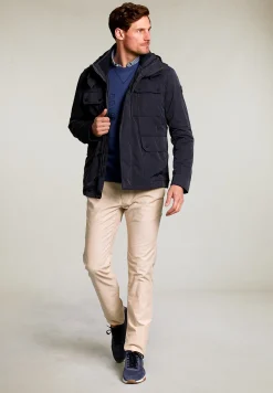 New River Woods Korte jas opgestikte zakken navy -