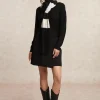 Online River Woods Korte rok met riem zwart -