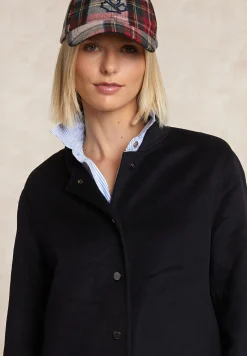 Hot River Woods Korte wollen bomberjack navy -