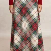 Outlet River Woods Lange geruite rok multi -