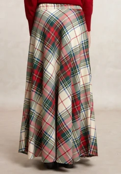 Outlet River Woods Lange geruite rok multi -
