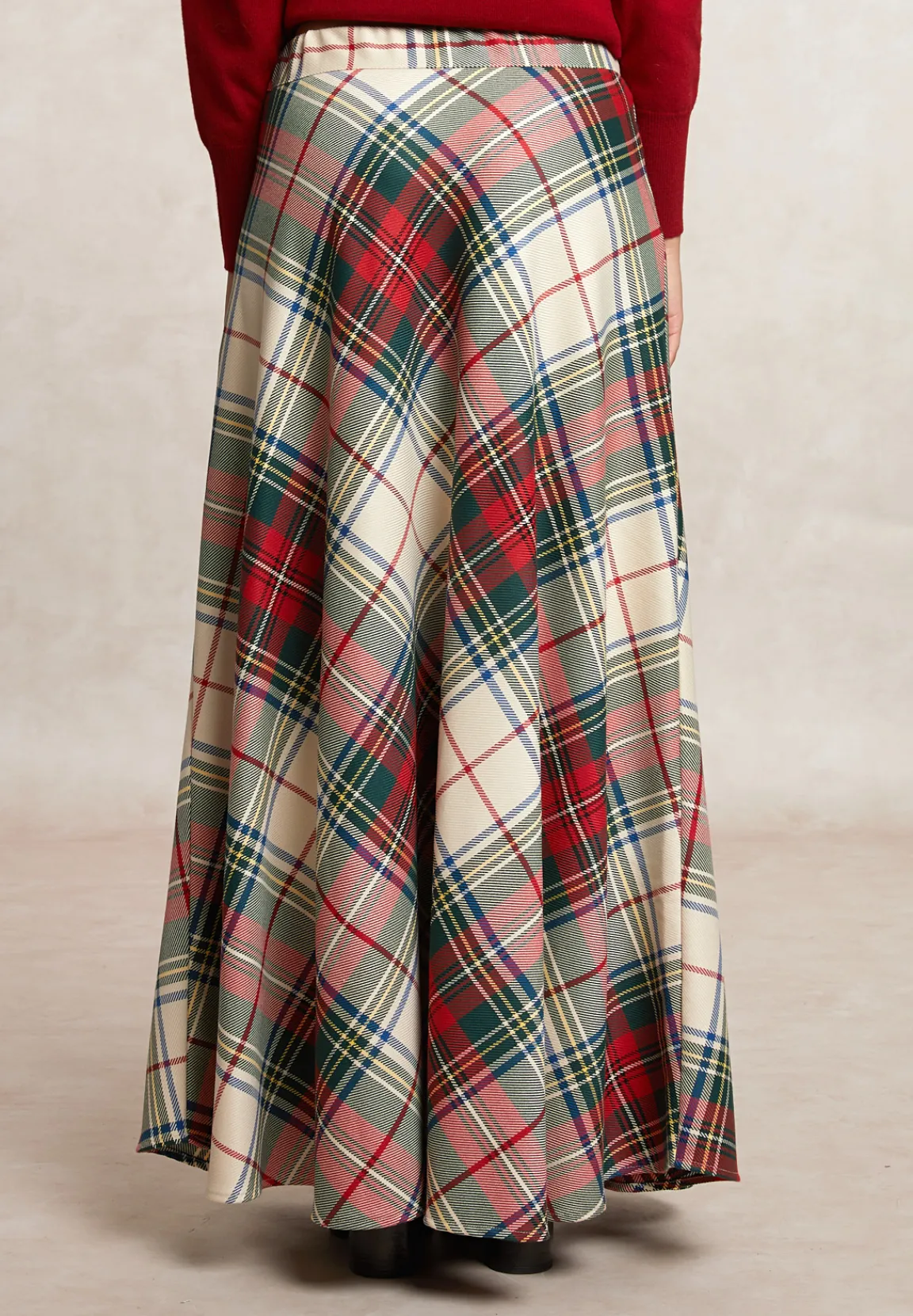 Outlet River Woods Lange geruite rok multi -